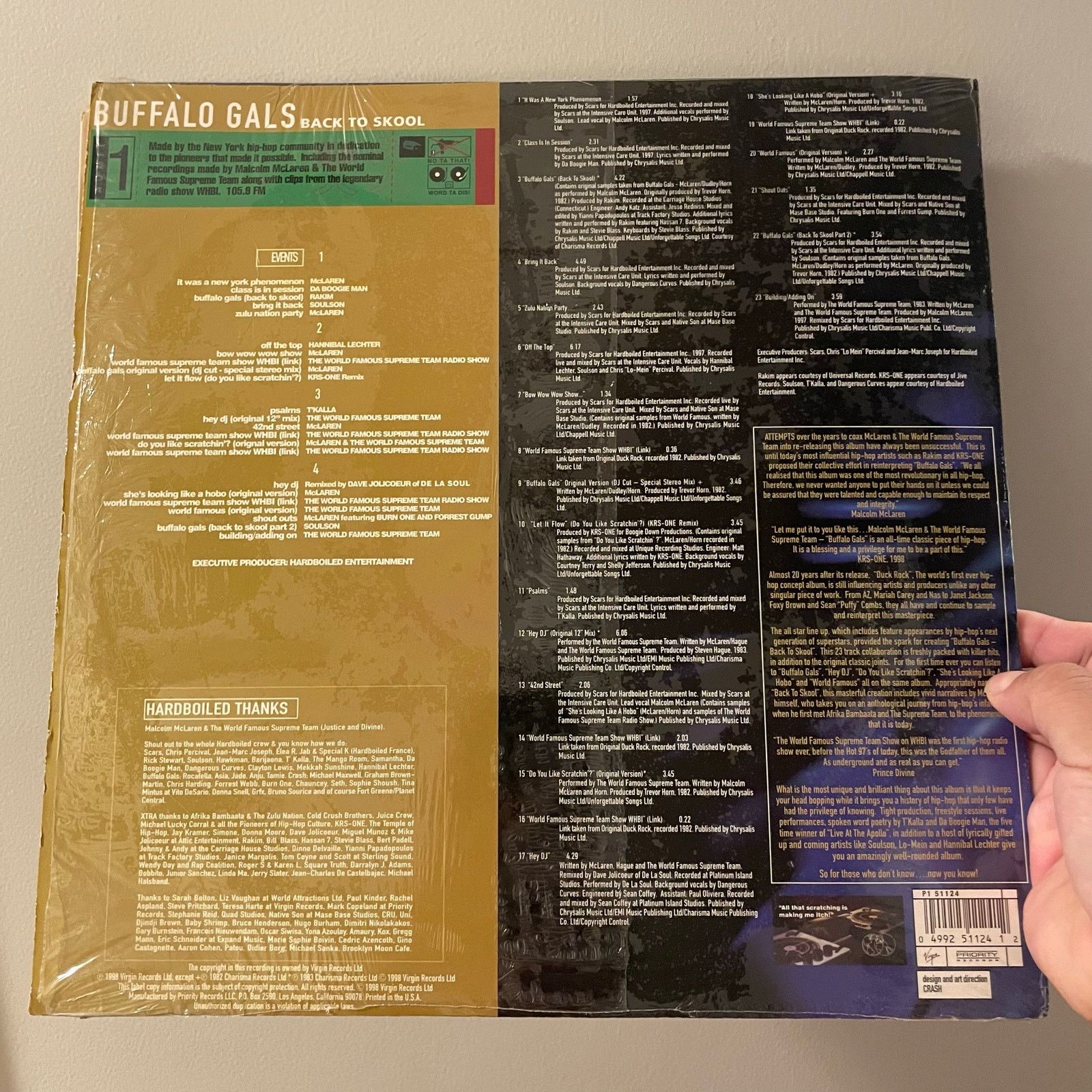 INTENTIONALLY BLANK Malcolm McLaren & Buffalo Gals - Back To Skool 2xLP hip hop Size ONE SIZE - 2 Thumbnail