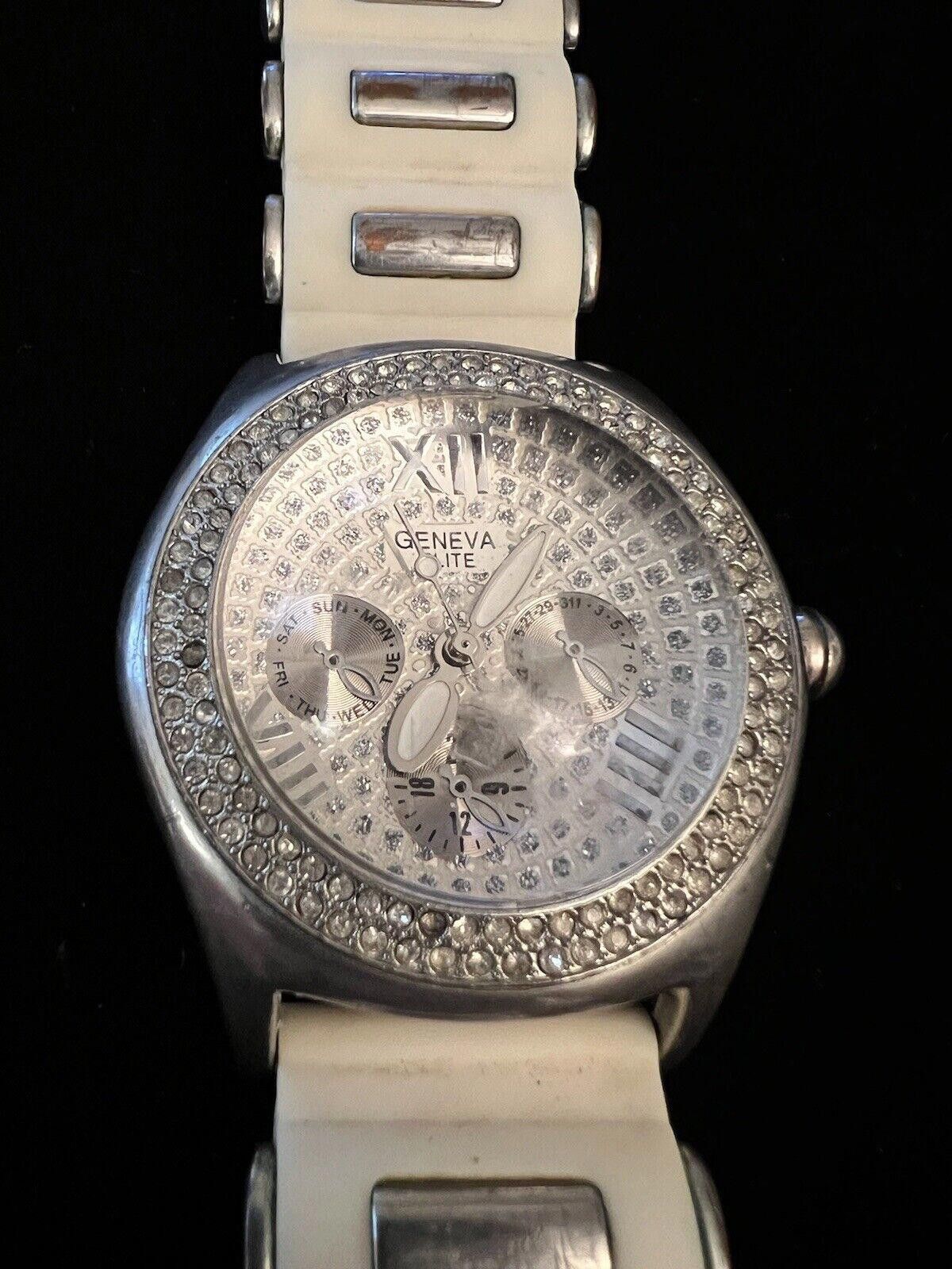 Geneva Geneva Elite Bubble Face Watch Working Size ONE SIZE - 1 Thumbnail