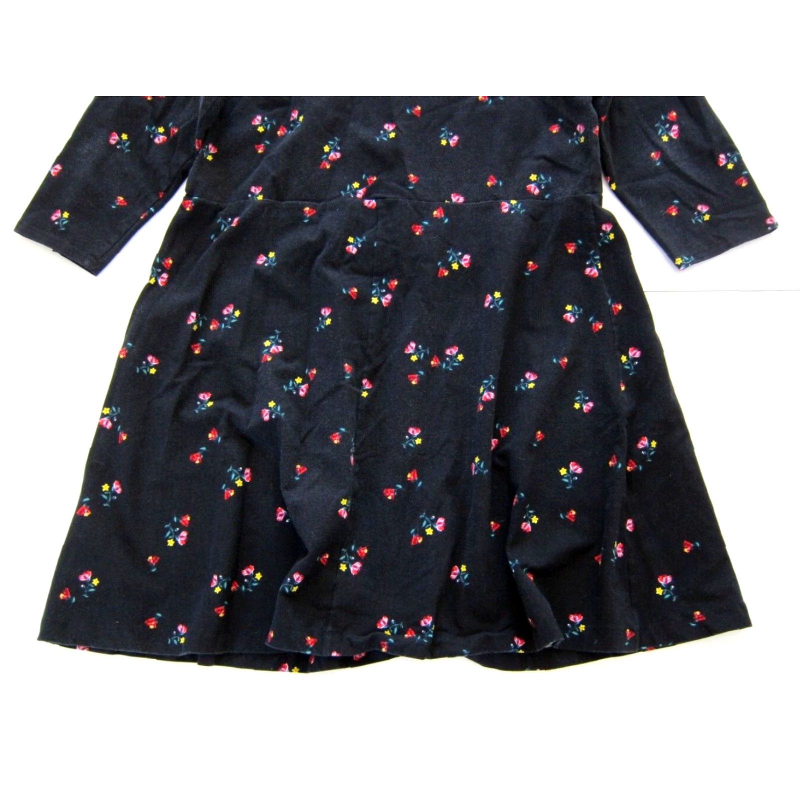 Old Navy Old Navy Black Floral Cotton Jersey Stretch 3/4 Sleeve Sheath Tunic Dress 2XL Size XXL / US 16-18 / IT 52-54 - 5 Thumbnail