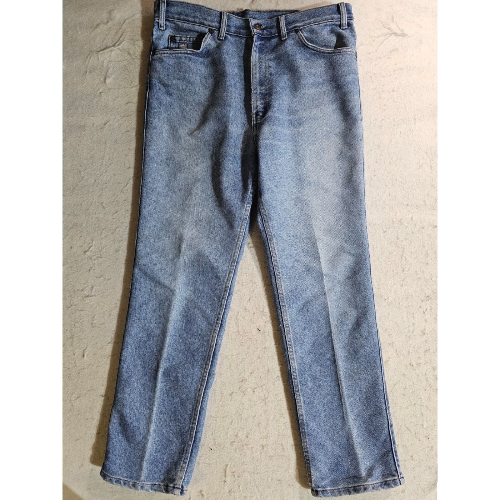 Levi's VINTAGE Levi's Silver Medal Jeans Light Wash Distressed Mens Sz 36x30 Denim Straight 90s Jeans Men Size US 36 / EU 52 - 4 Thumbnail