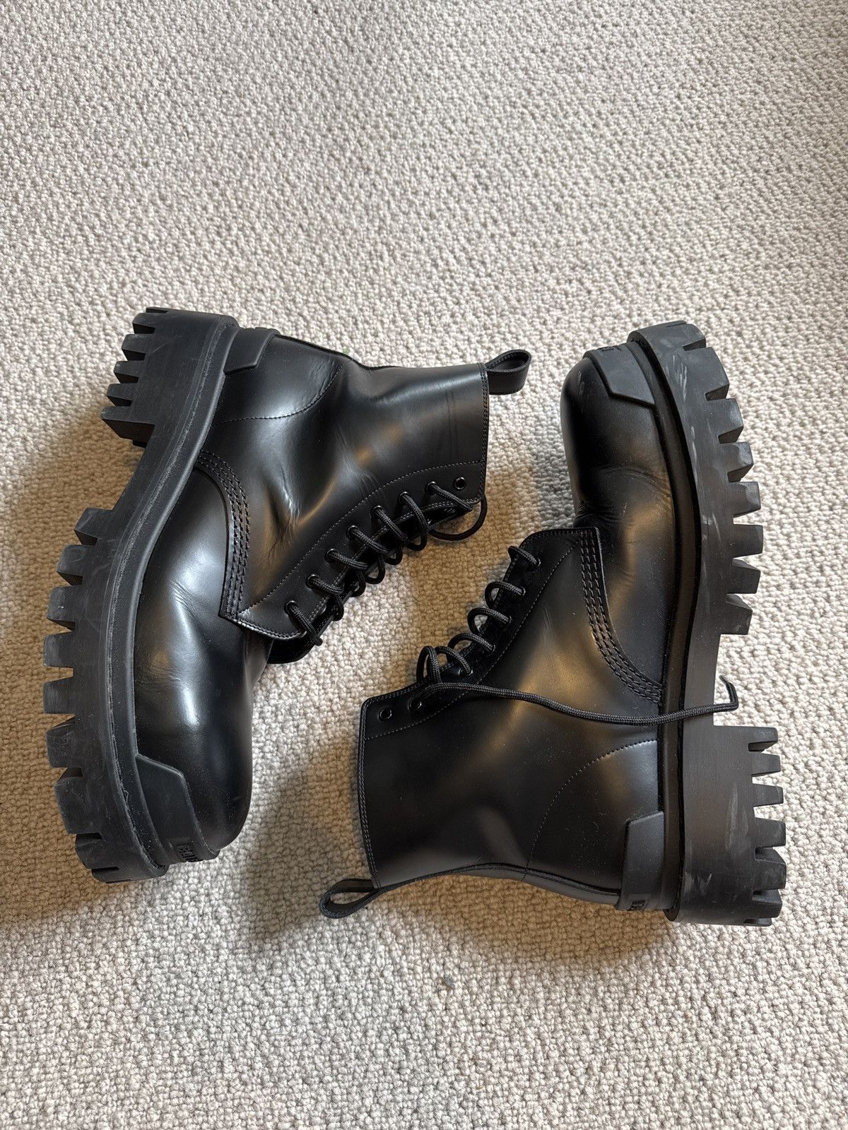 Balenciaga Strike Boots Leather 41 | Grailed