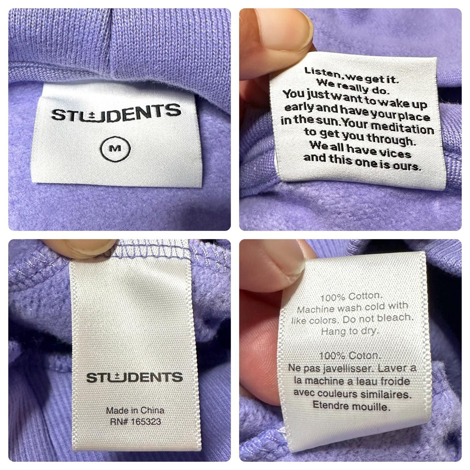 Designer NWT Students 1st Team Pullover Hoodie Graphic Purple Unisx M Size US M / EU 48-50 / 2 - 8 Thumbnail