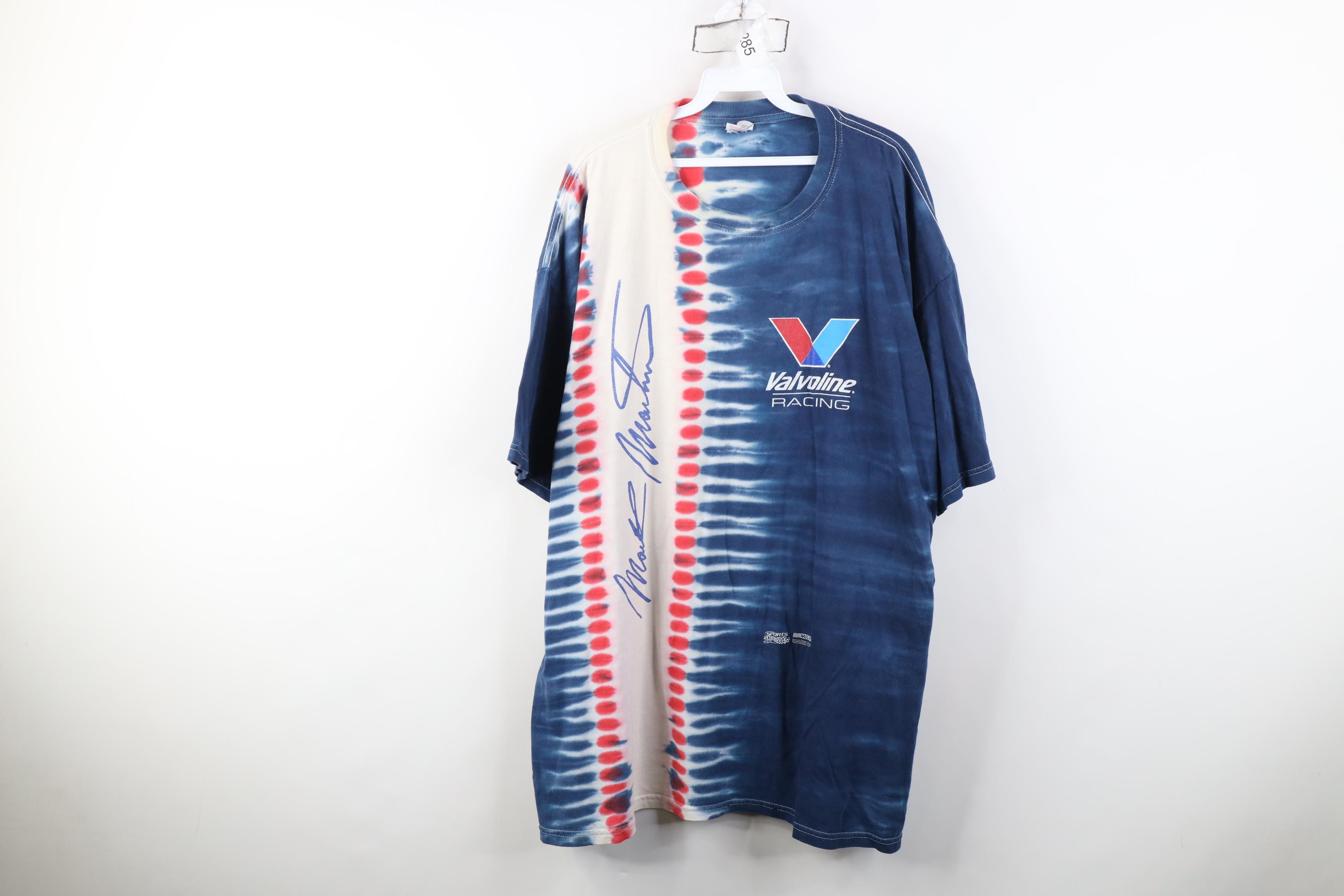Vintage Vintage 90s Y2K NASCAR Racing Mark Martin Ție Dye T-Shirt Size US XXL / EU 58 / 5 - 1 Thumbnail