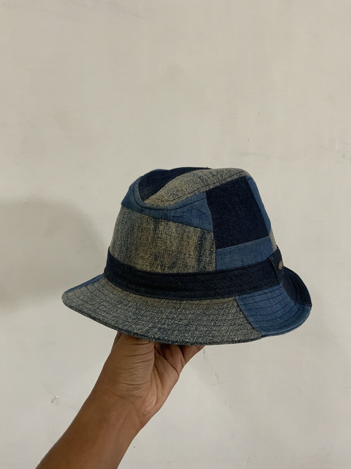 If Six Was Nine Ruben Patchwork Denim Hat Size ONE SIZE - 1 Thumbnail