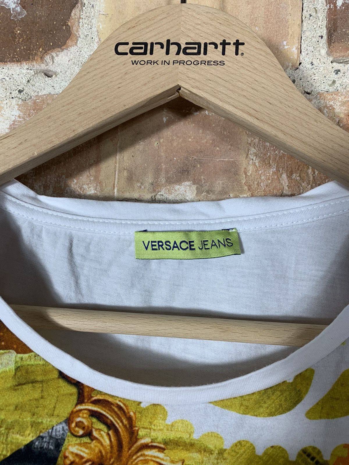 Versace × Versace Jeans Couture VERSACE Fullprint T Shirt Tee All Over Print Aop Drip Style Size L / US 10 / IT 46 - 7 Thumbnail