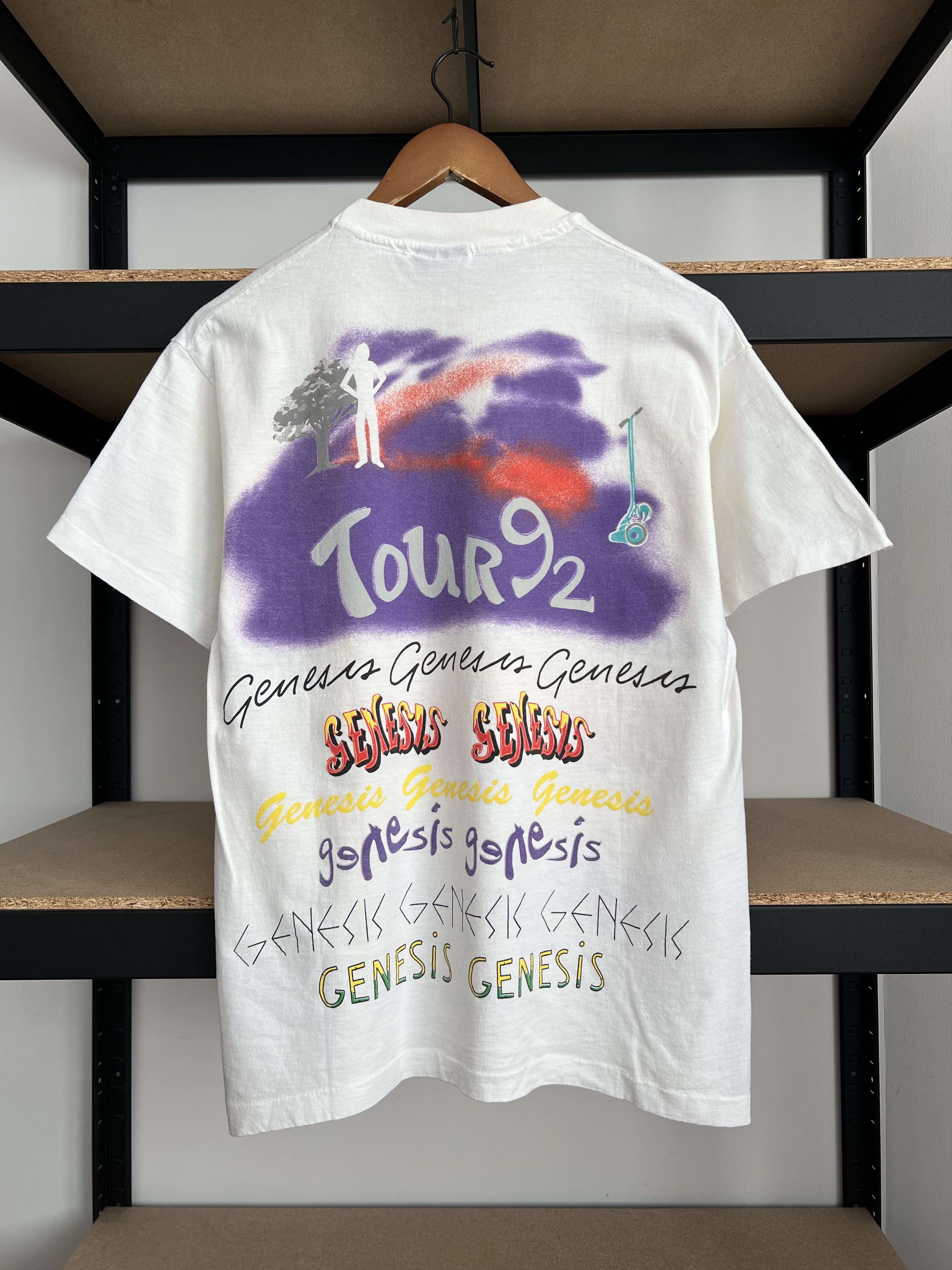 Band Tees Vintage 1992 Genesis Pop Rock Tour Phil Collins AOP T-shirt Size US L / EU 52-54 / 3 - 2 Thumbnail