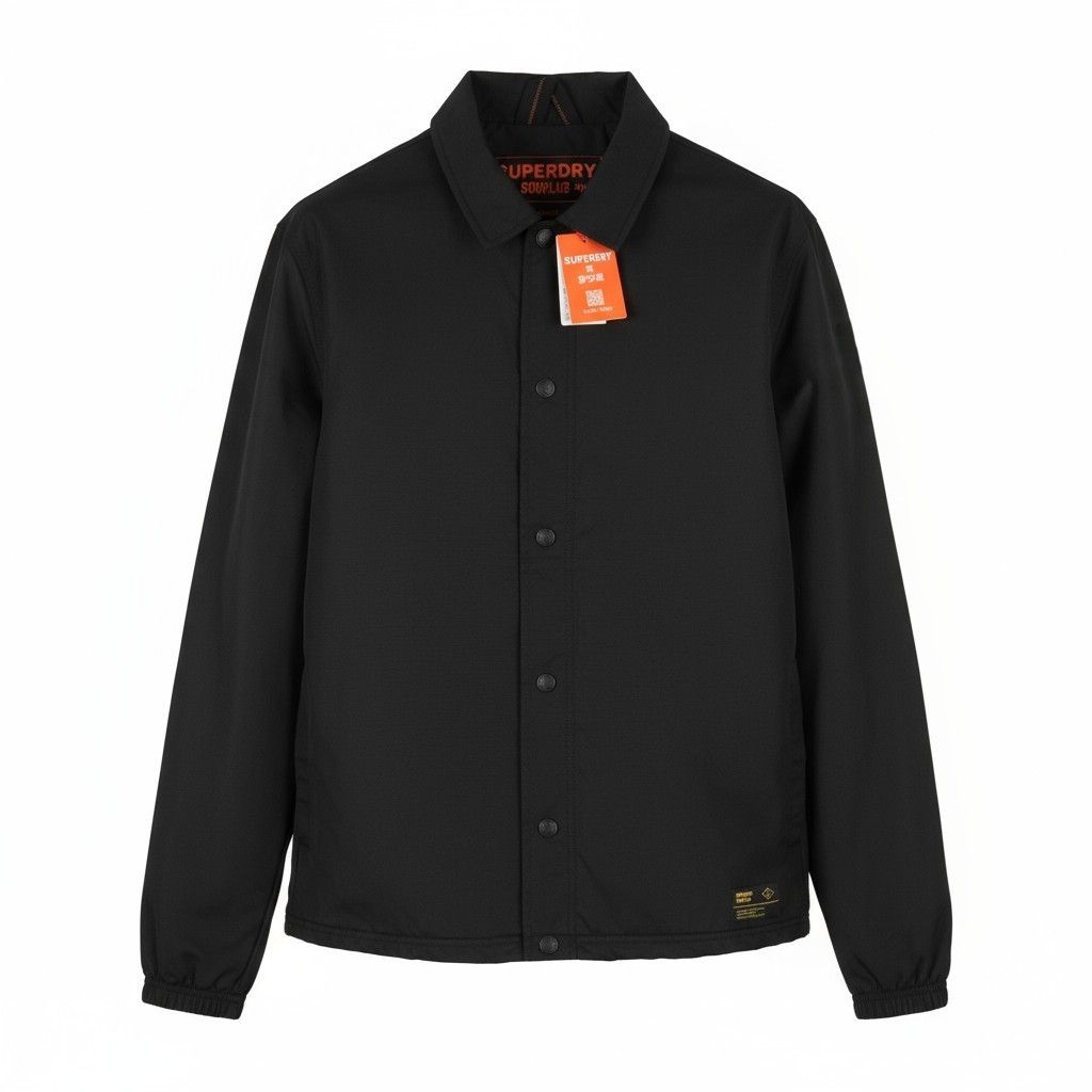 Superdry Nylon Coach M Black Snap Spread Light 87143 Size US M / EU 48-50 / 2 - 1 Thumbnail