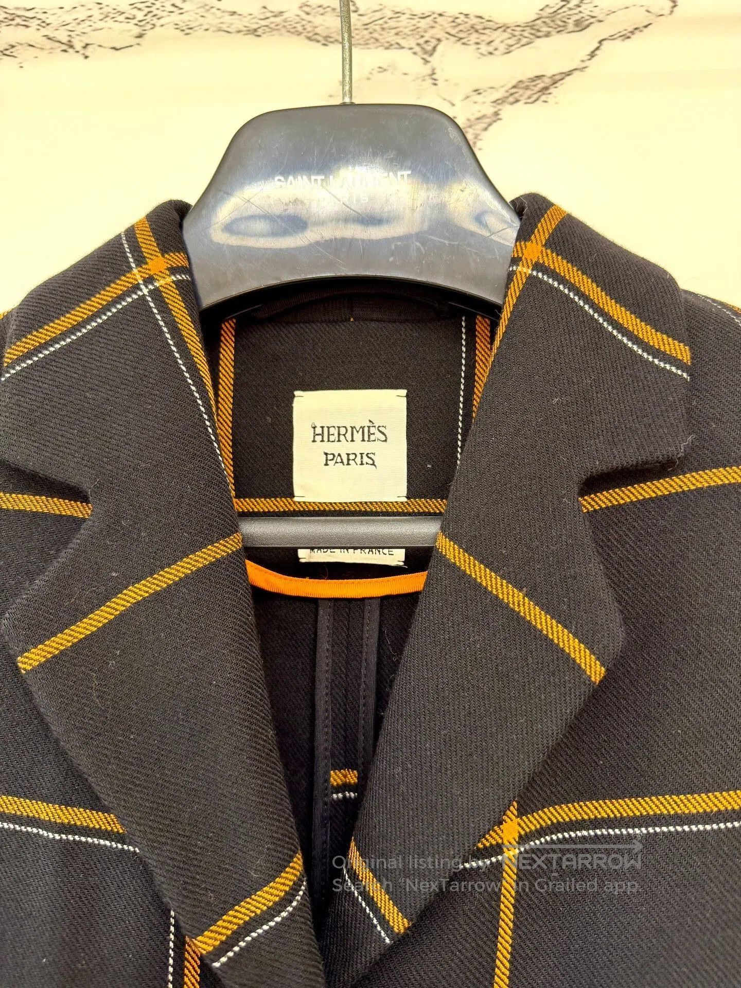 Hermes hermes checker pattern coat in near new condition. Size XS / US 0-2 / IT 36-38 - 2 Thumbnail