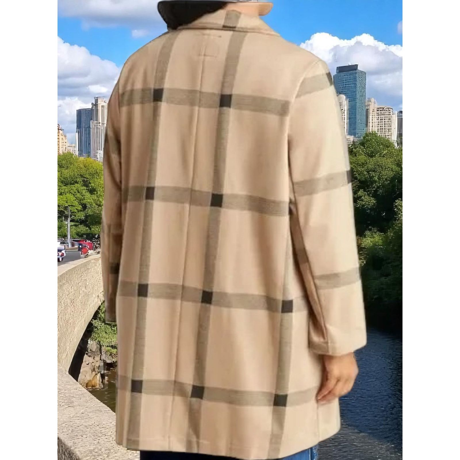 Sanctuary Sanctuary Catalina Camel Plaid Coat - Size 1X - NWOT Size XL / US 12-14 / IT 48-50 - 9 Thumbnail