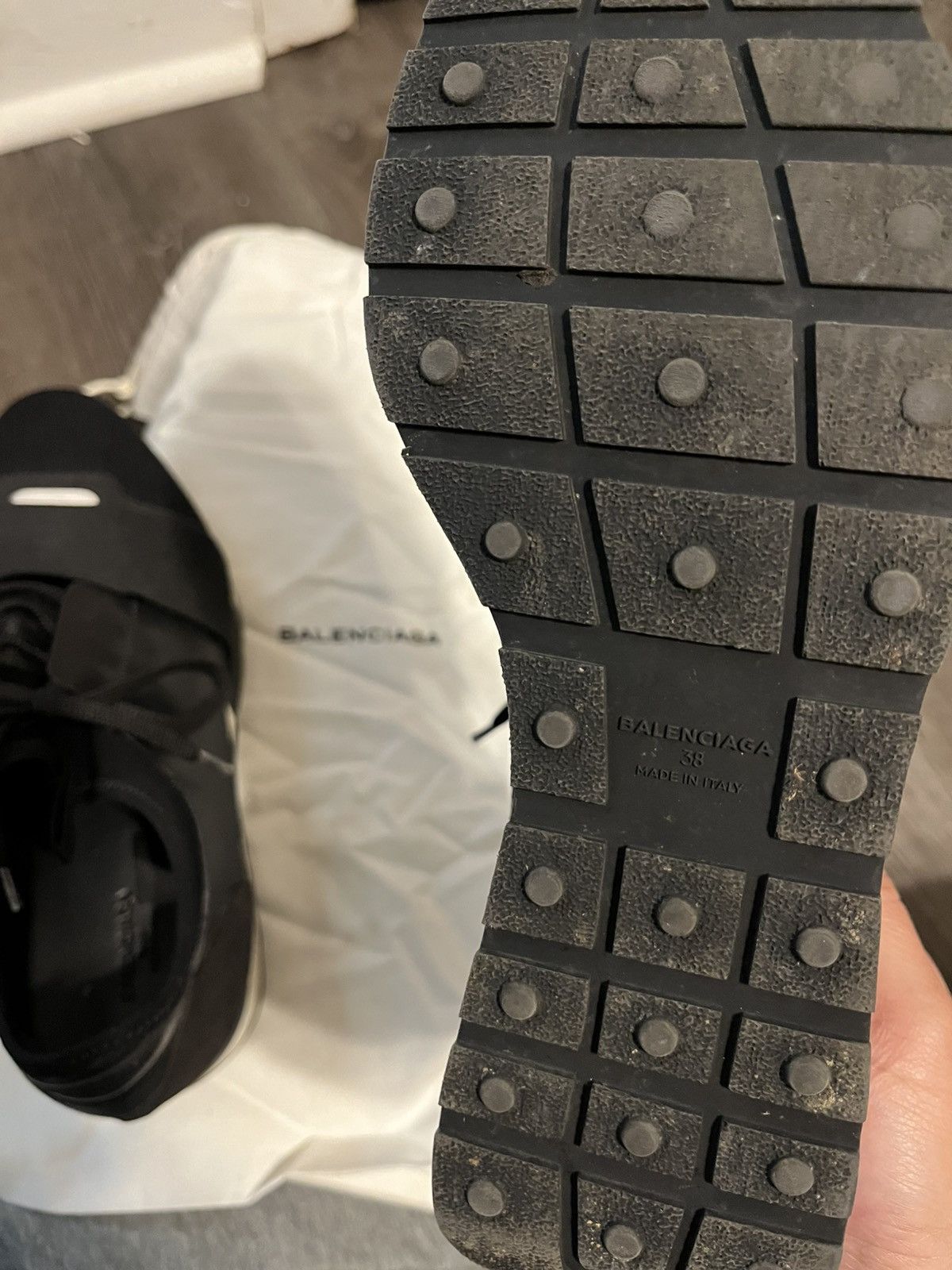 Balenciaga Balenciaga Race Runner Black/White EU38 Size US 8 / IT 38 - 6 Thumbnail