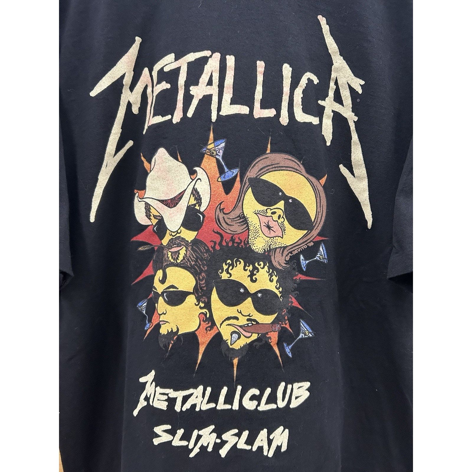 Vintage VINTAGE 1996 METALLICA CLUB SLIM SLAM T SHIRT MENS XL MURINA Size US XL / EU 56 / 4 - 6 Thumbnail