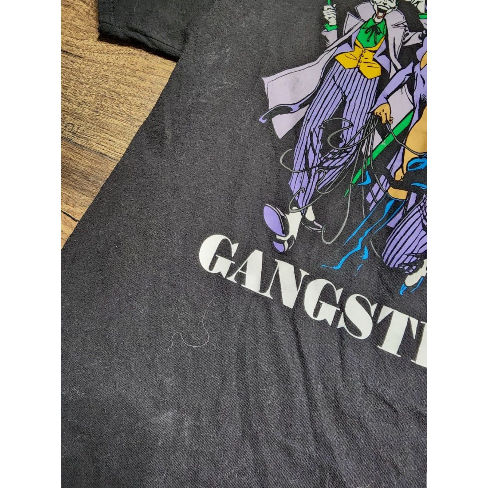 DC Comics Mens XL DC Comics Batman Original Gangsters T Shirt Distressed Size US XL / EU 56 / 4 - 5 Thumbnail