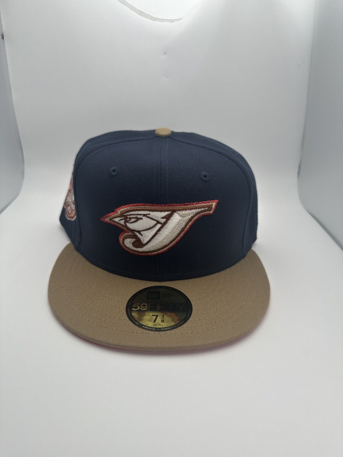 image of Hat Club x Lids Toronto Blue Jays Jason Voorhees Inspired 7 3/8 Ds in Navy, Men's