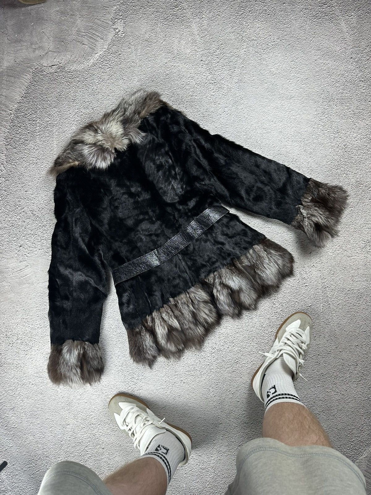 Other Vintage Fur Fuzzy Faux Jacket Japan Gothic Opium Y2K Coat Size M / US 6-8 / IT 42-44 - 2 Thumbnail