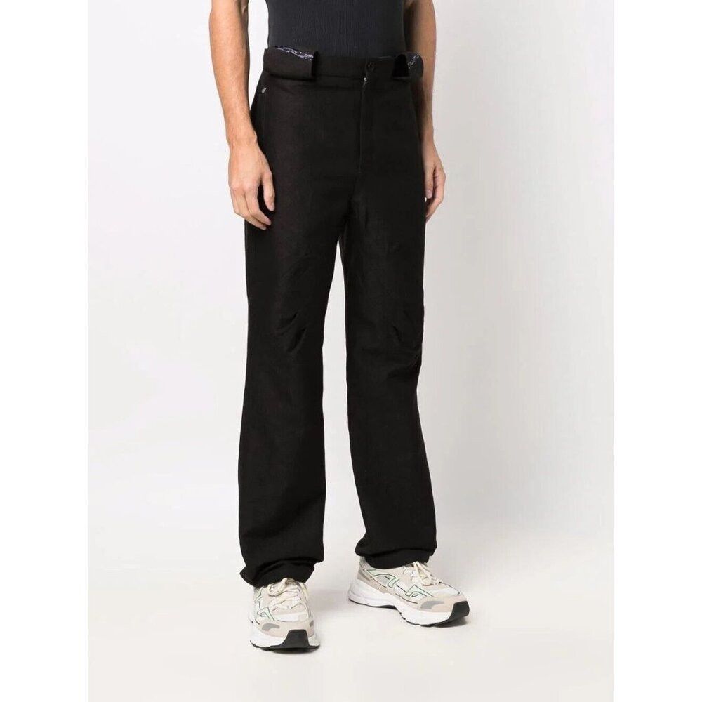 image of Kiko Kostadinov Dorset Apron Straight-Leg Trousers 46 30 S in Brown, Men's