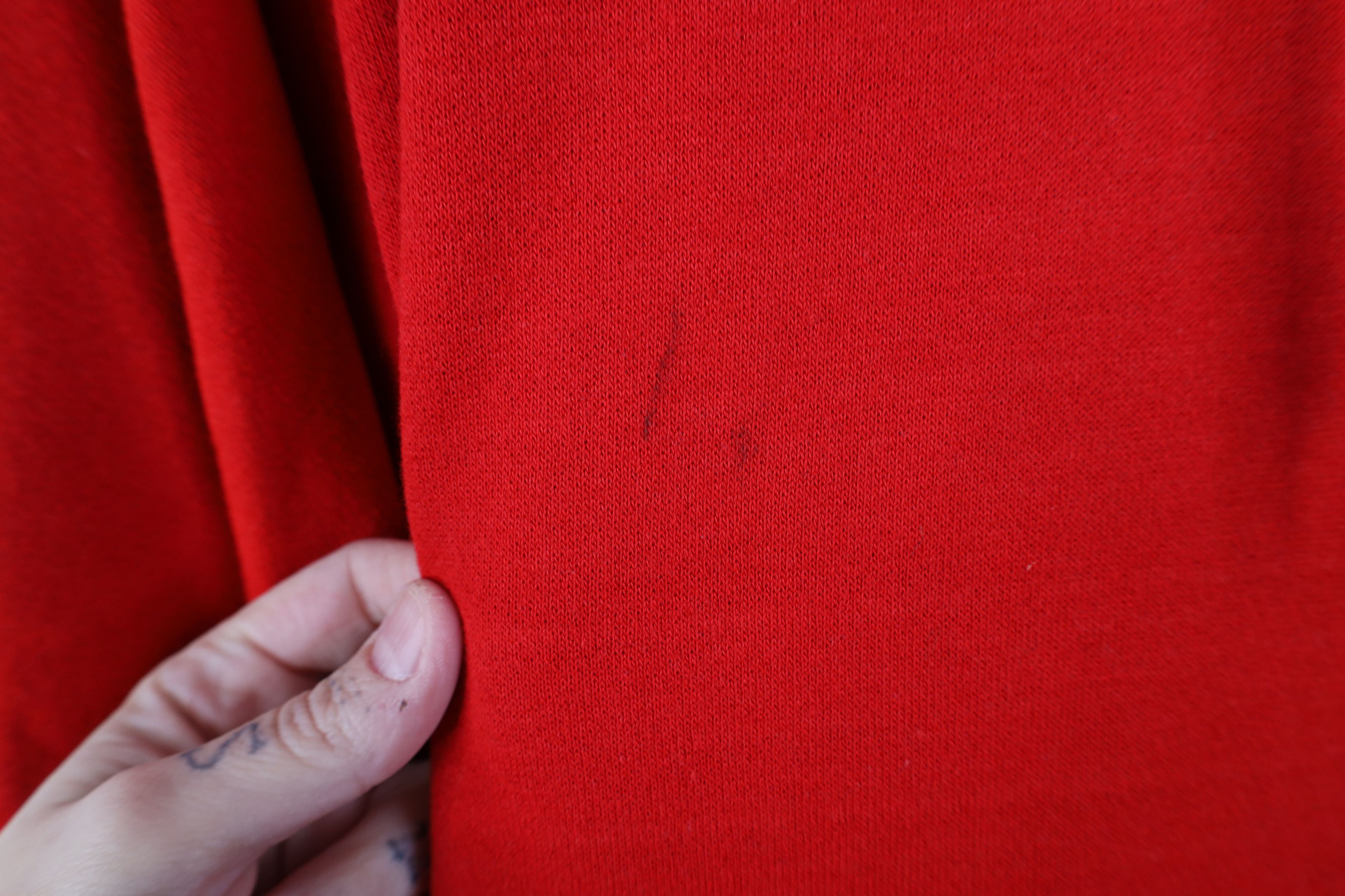 Vintage Vintage 70s Streetwear Faded Blank Hoodie Sweatshirt Red USA Size US M / EU 48-50 / 2 - 4 Thumbnail