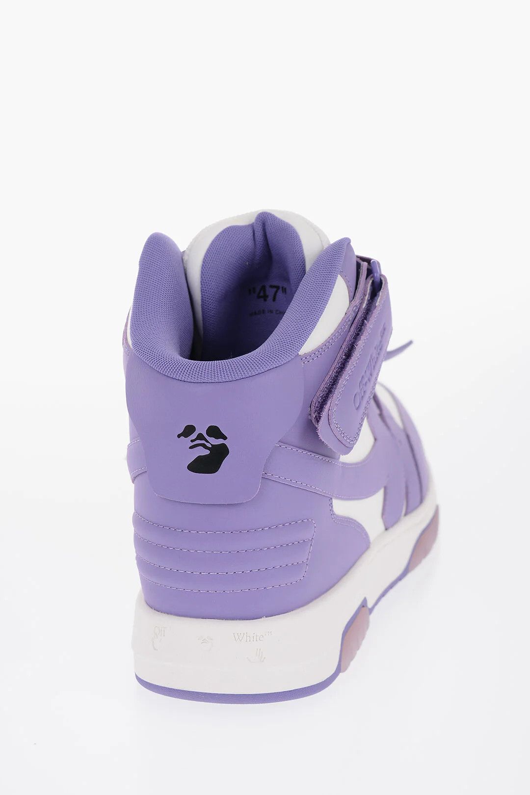 Off-White og1mm0426 Leather Lace-Up Sneakers in Purple Size US 12 / EU 45 - 2 Thumbnail
