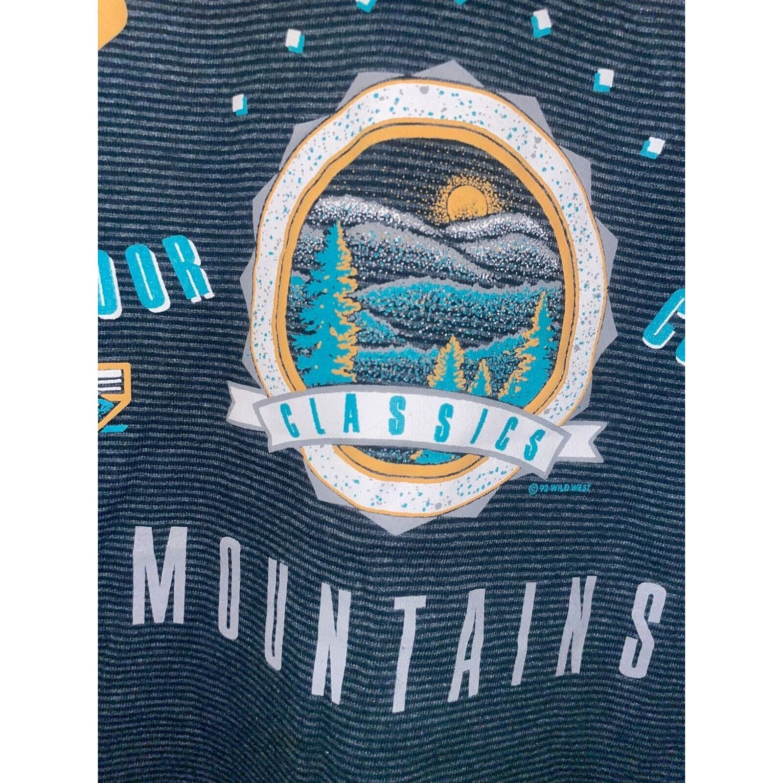 Vintage 90s Vintage Blue Ridge Nature Mountains Green Shirt Striped Size US L / EU 52-54 / 3 - 4 Thumbnail