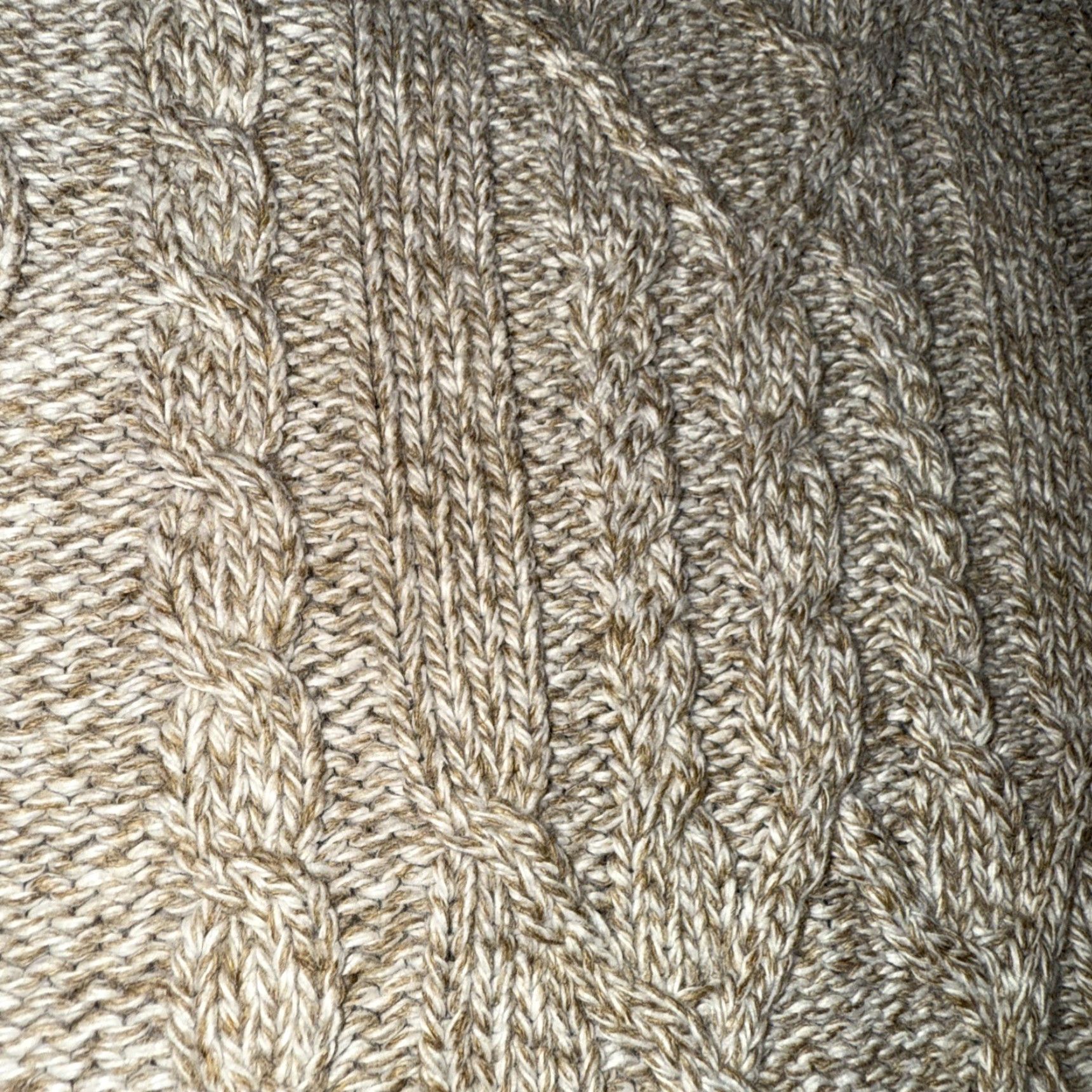 Vintage Retriever Sweater Men's L Cable-Knit Oatmeal Tan Crew Neck Heavyweight Cotton-Acrylic Pullover Regular Fit USA Nature Outdoor Classic Size US L / EU 52-54 / 3 - 6 Thumbnail