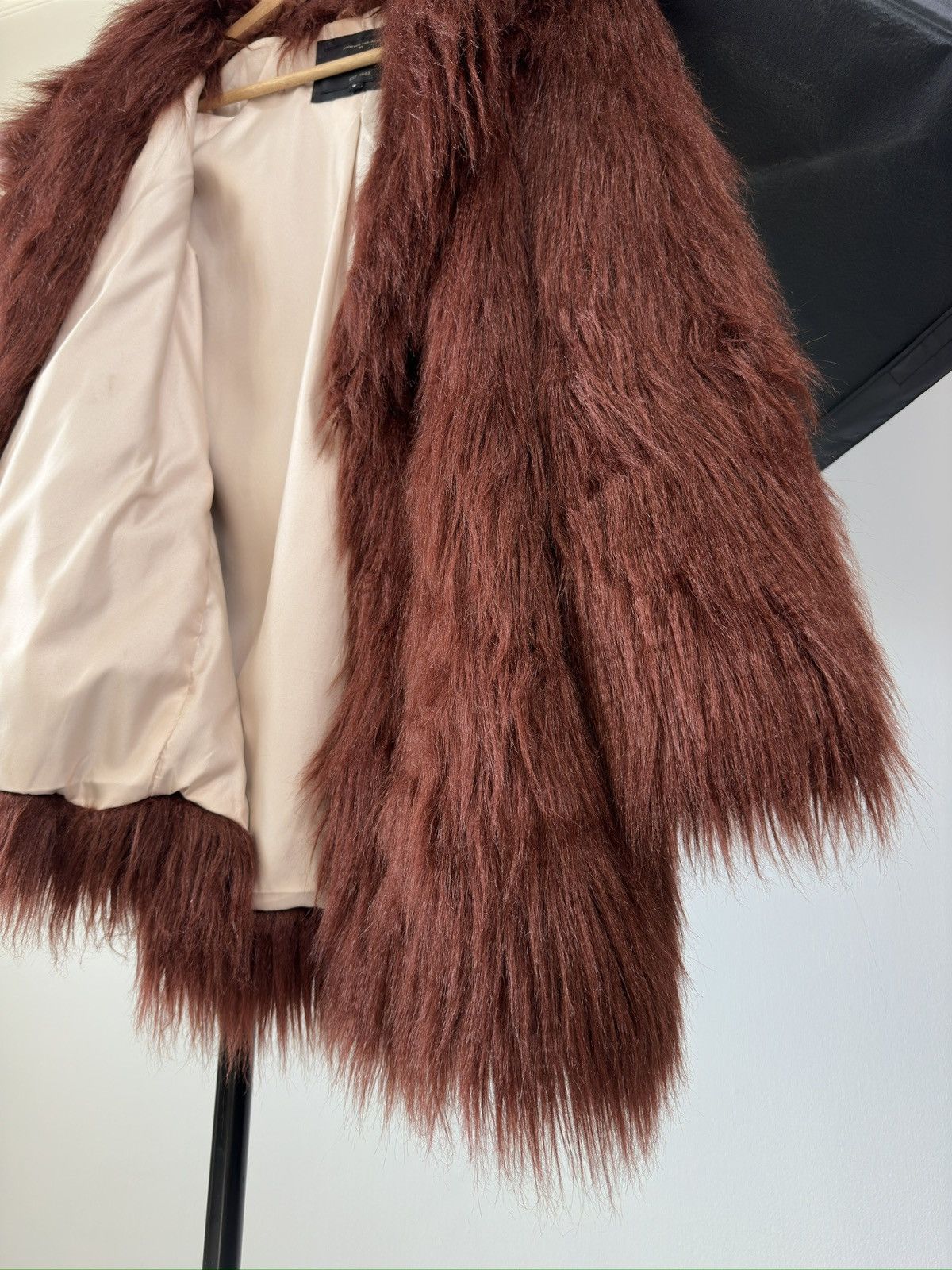 HYPE Varsity Mohair Fuzzy Fluffy Faux Fur Cropped Jacket OG