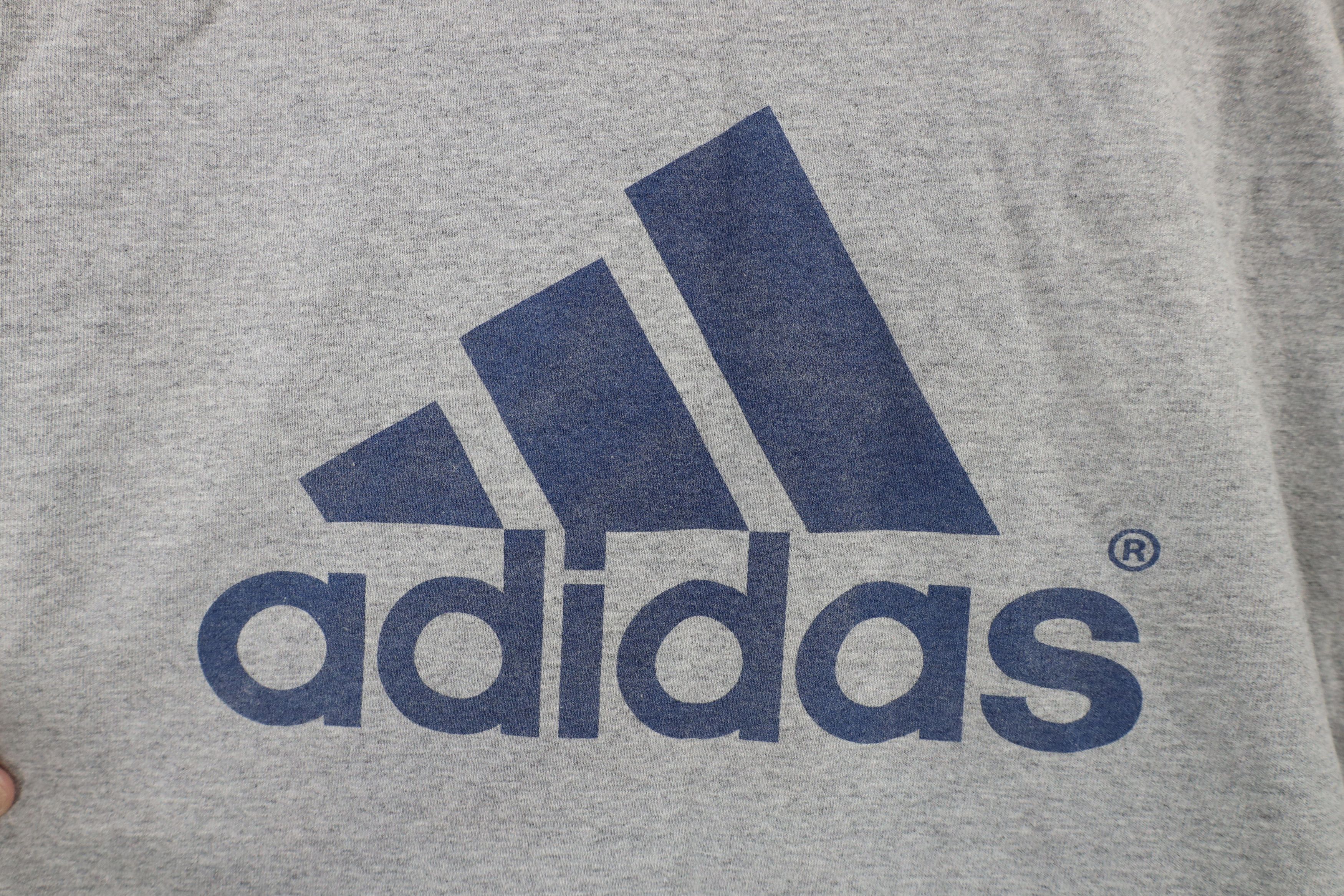 Adidas × Vintage Vintage Adidas University of Michigan Wrestling T-Shirt Gray Size US S / EU 44-46 / 1 - 11 Thumbnail