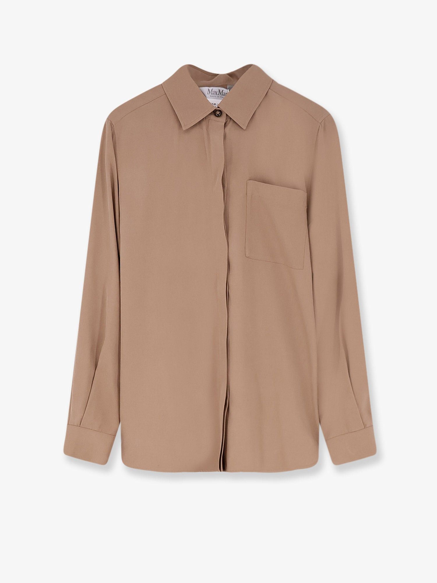 Max Mara Mxmsiamese Silk Shirt Size S / US 4 / IT 40 - 1 Thumbnail