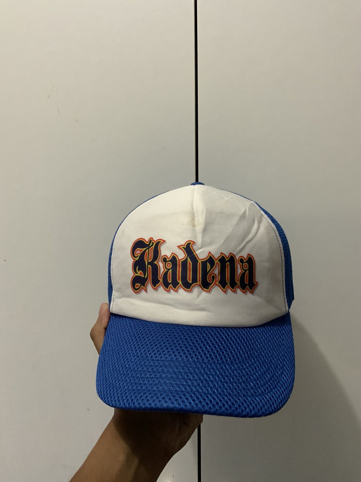 Japanese Brand Radena Flame Archive Blue Trucker Hat Size ONE SIZE - 1 Thumbnail