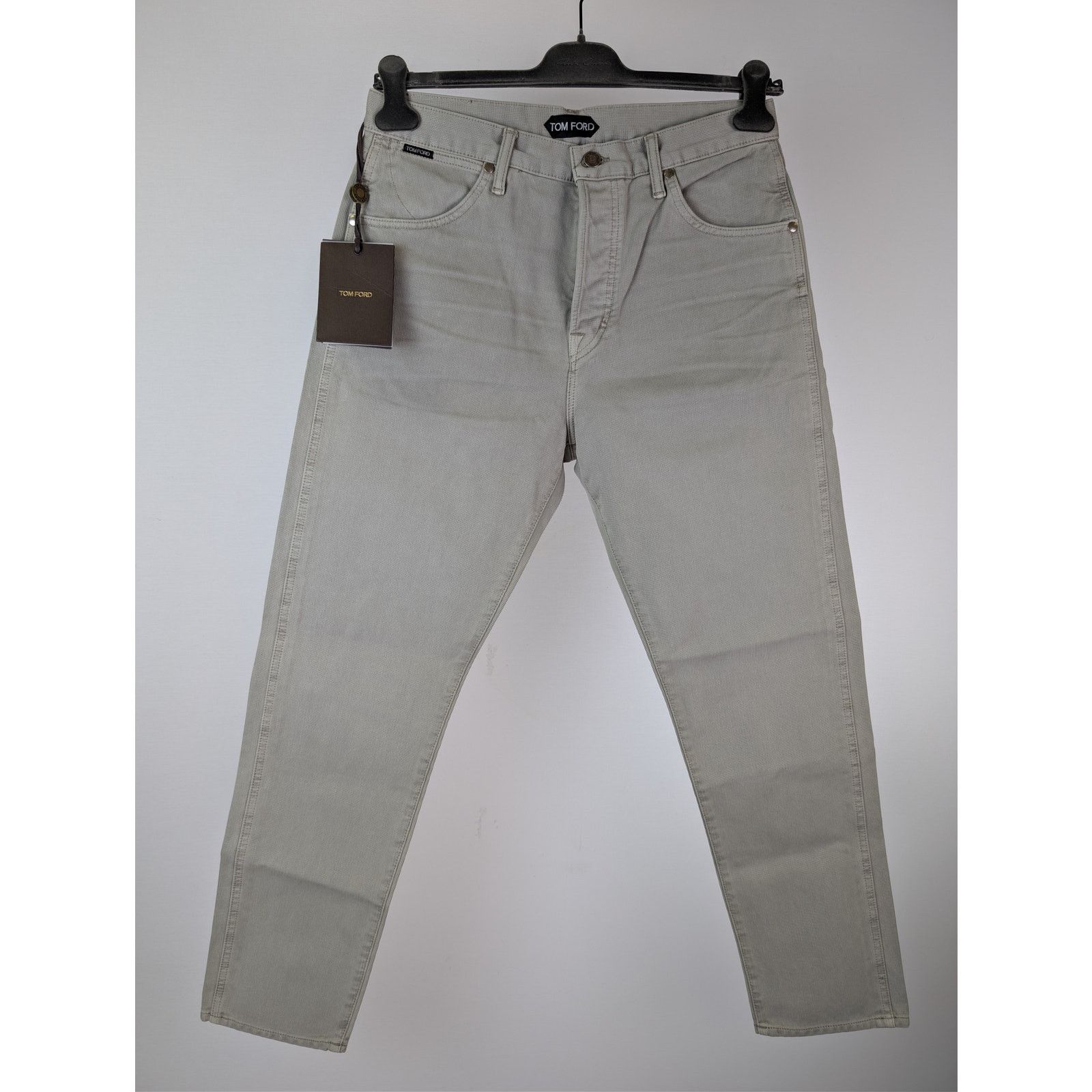 Tom Ford o1rshd1 Tapered Fit Denim Jeans in Grey 34 Size US 34 / EU 50 - 10 Thumbnail