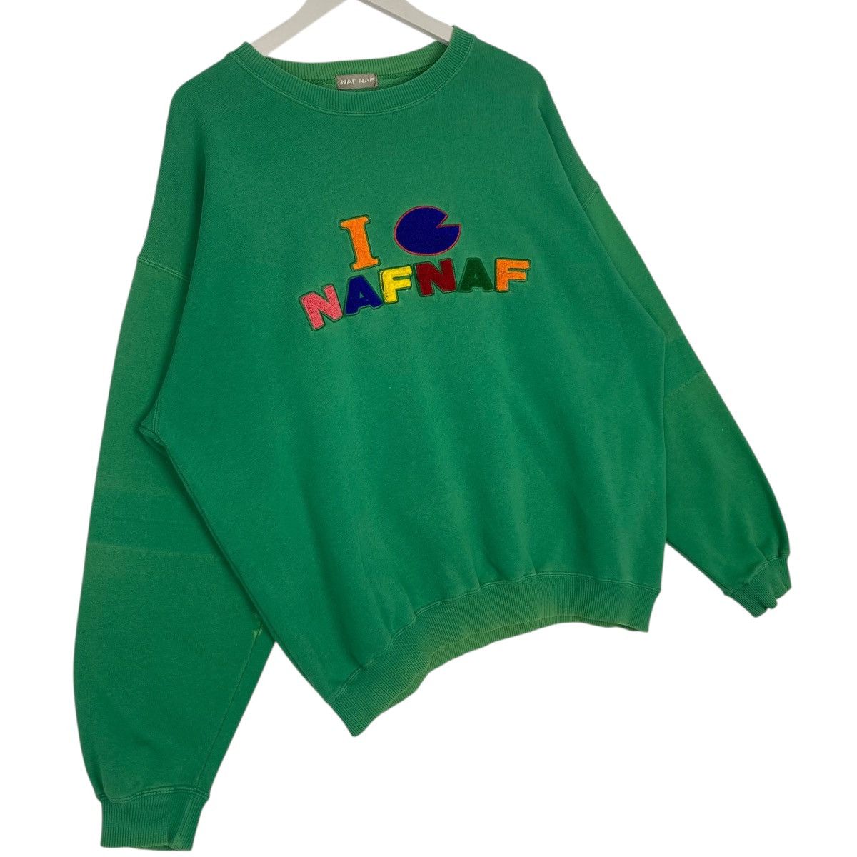 Other Vintage 90s Naf Naf Paris Sweatshirt Crewneck Big Logo Size US L / EU 52-54 / 3 - 3 Thumbnail