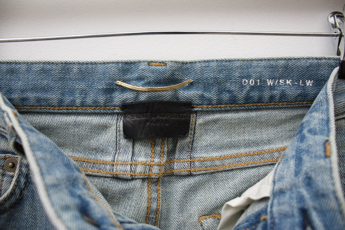 Saint Laurent Paris Saint Laurent Paris Ripped Knee Jeans Size 26" / US 2 / IT 38 - 4 Thumbnail