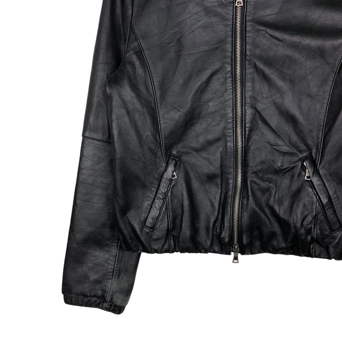 Japanese Brand 📌Vintage Cropped Leather Biker Jacket Indivi Japan Size US M / EU 48-50 / 2 - 5 Thumbnail