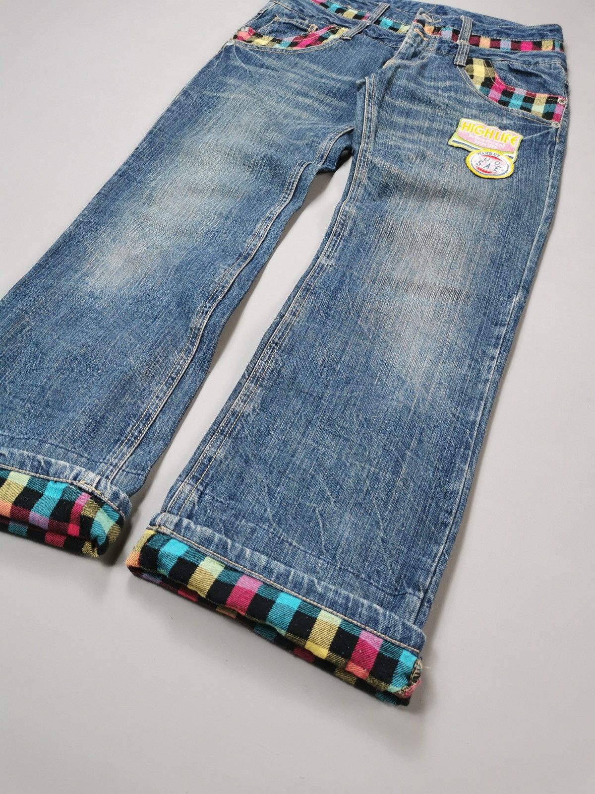 If Six Was Nine Double Waist Jeans (LG91) Size US 32 / EU 48 - 3 Thumbnail