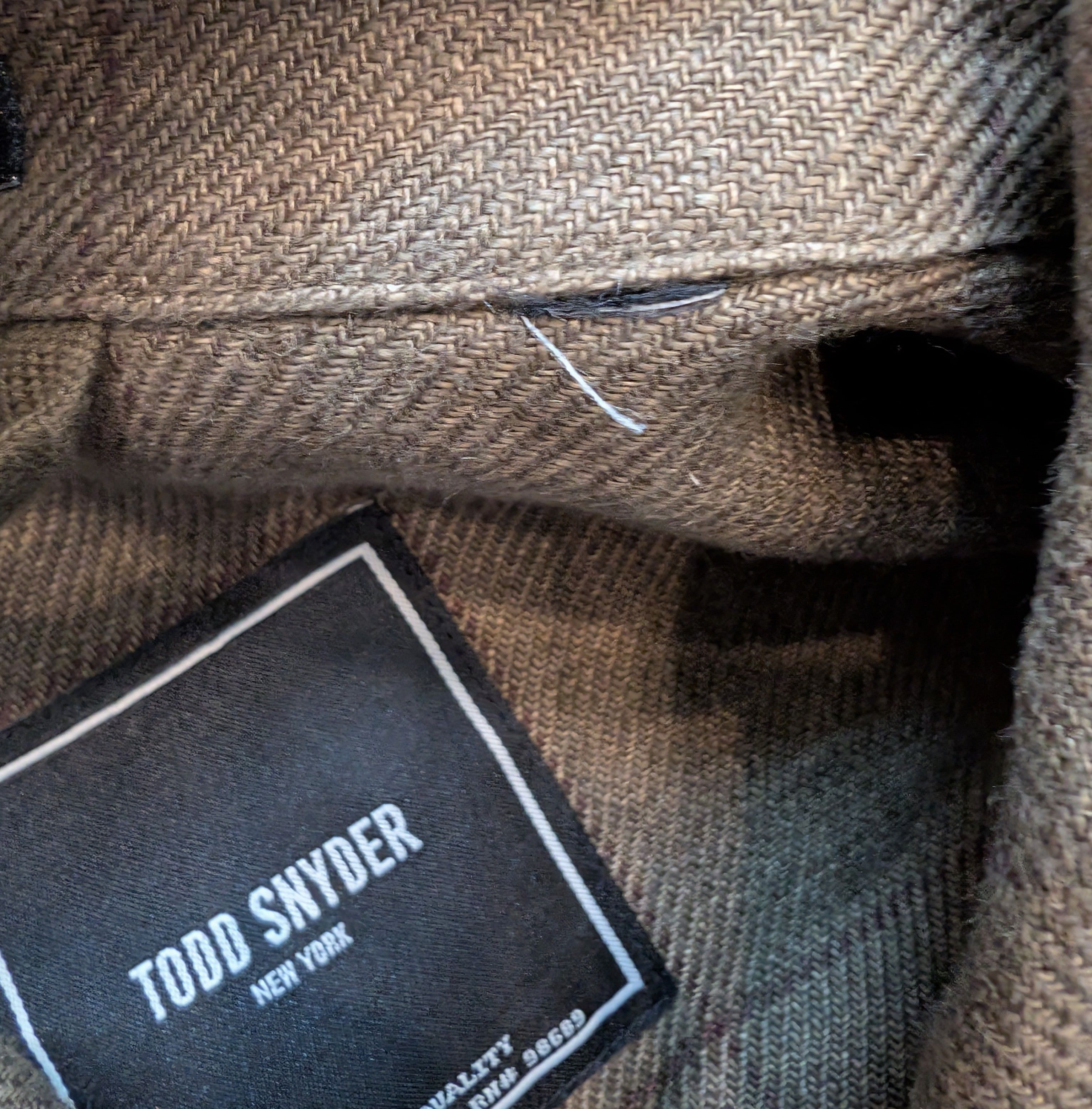 Todd Snyder Todd Snyder Linen Windowpane Safari Jacket Size US M / EU 48-50 / 2 - 6 Thumbnail