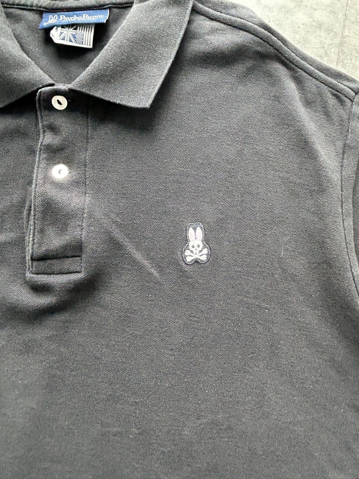 Psycho Bunny Black Psycho Bunny Polo Shirt Pima Cotton Size US XL / EU 56 / 4 - 2 Thumbnail