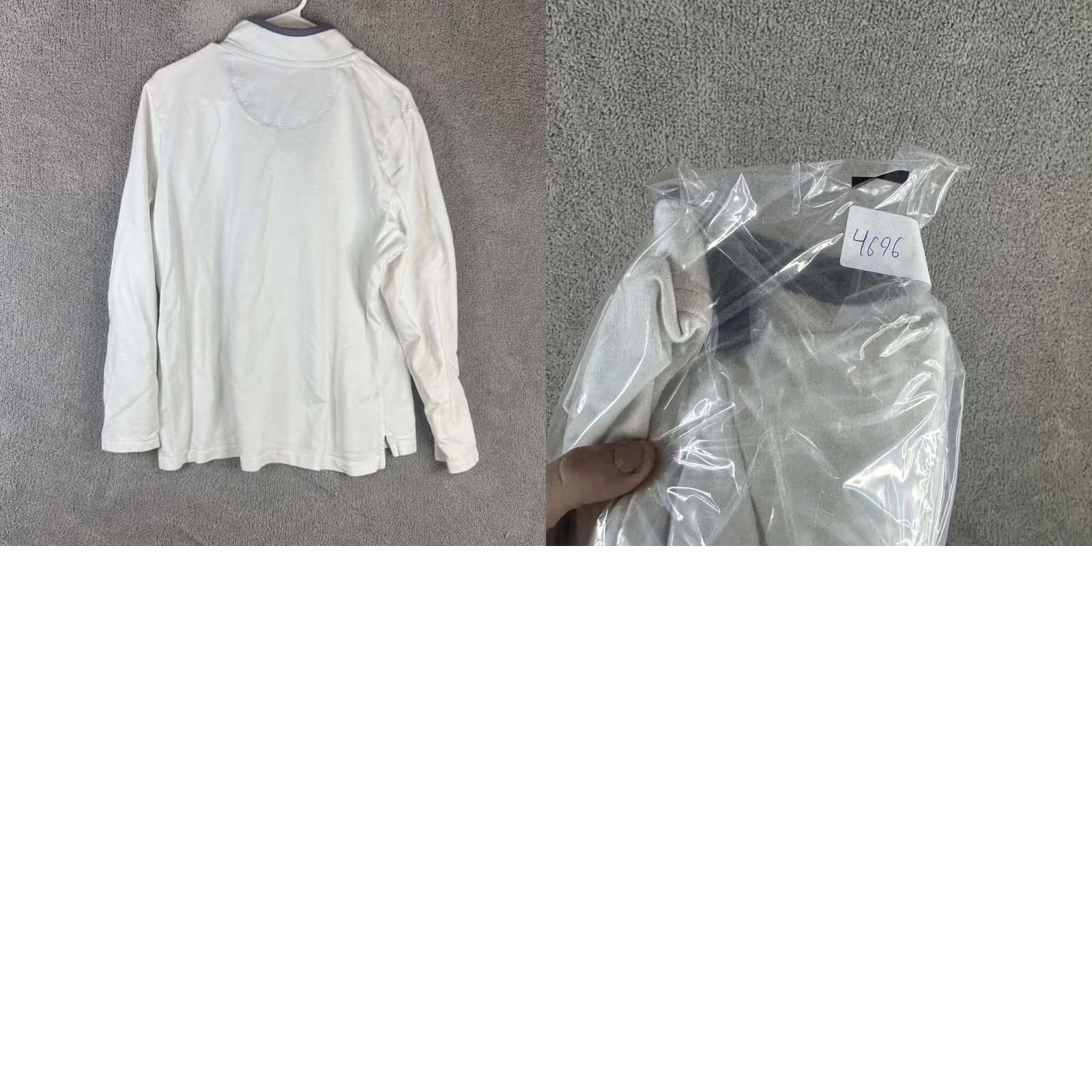 Vintage L.L.Bean Shirt Mens XL White Long Sleeve Henley Logo Cotton Pullover Tee Size US XL / EU 56 / 4 - 9 Thumbnail