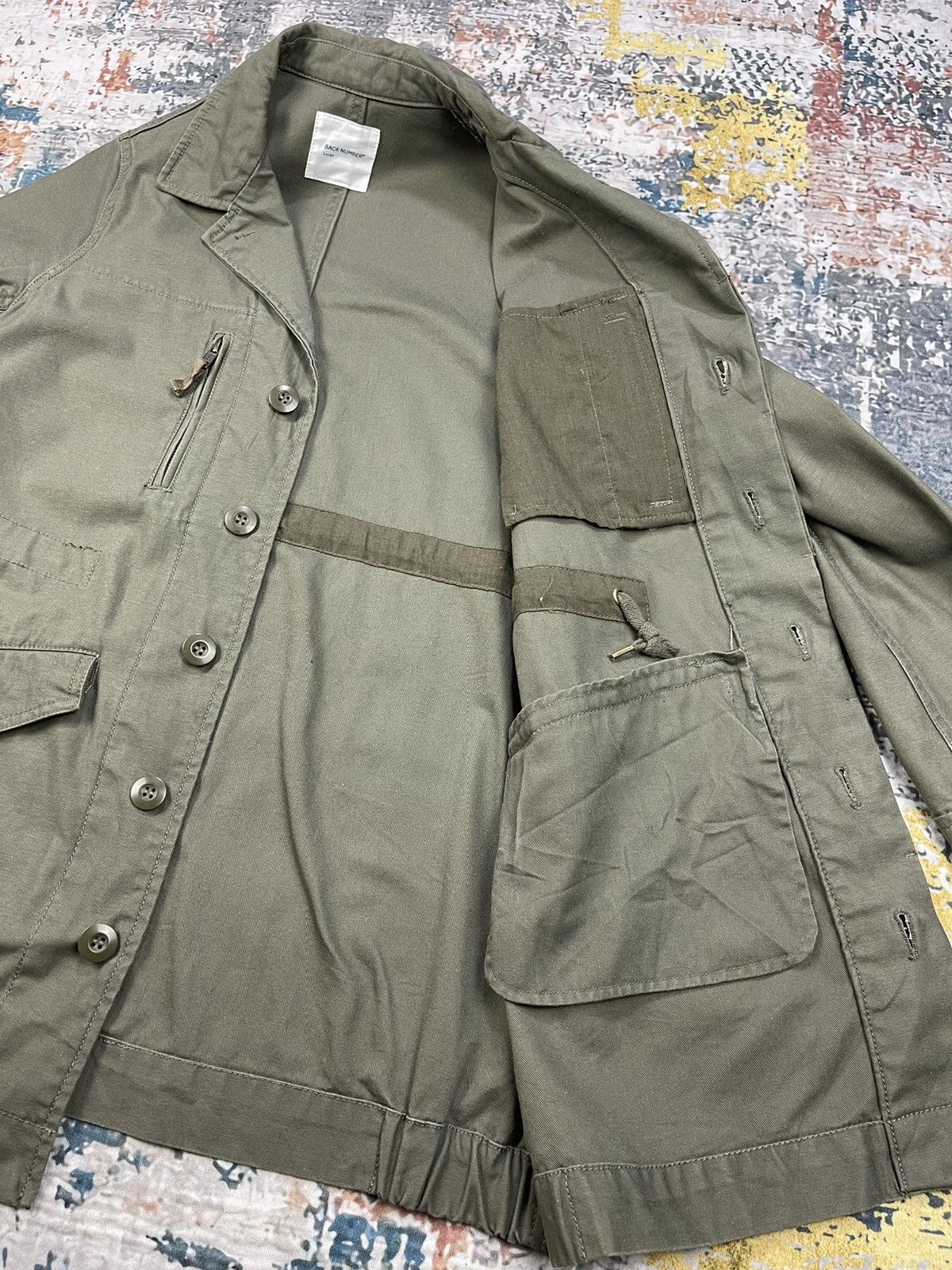 Japanese Brand Back Number M64 Military Field Jacket Size L / US 10 / IT 46 - 5 Thumbnail