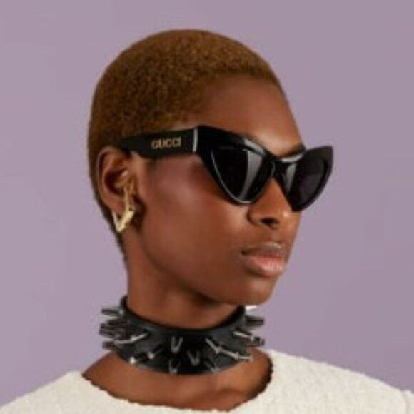 Gucci 🕶️ New Gucci GG1294S 001 Black/Grey Sunglasses Size ONE SIZE - 2 Thumbnail