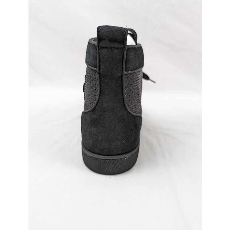 Christian Louboutin o1rshd1 Louis Orlato Flat Hi-Top Sneakers in Black Size US 12 / EU 45 - 9 Thumbnail