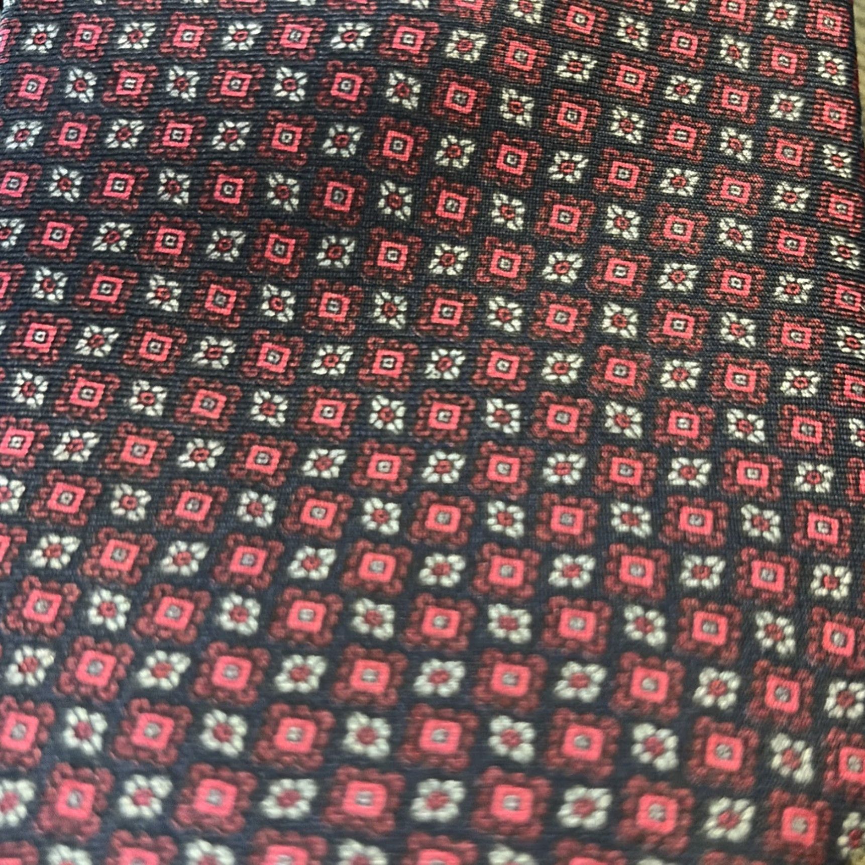 Pierre Balmain VINTAGE Pierre Balmain Paris Black Red Designer Geometric 100% Silk Tie MenMust-Have? Size ONE SIZE - 2 Thumbnail