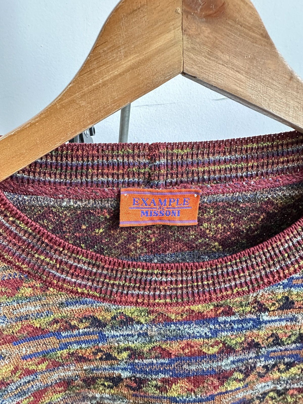 Missoni Missoni Example Vintage Wool Blend Knitted Sweater Size US L / EU 52-54 / 3 - 3 Thumbnail