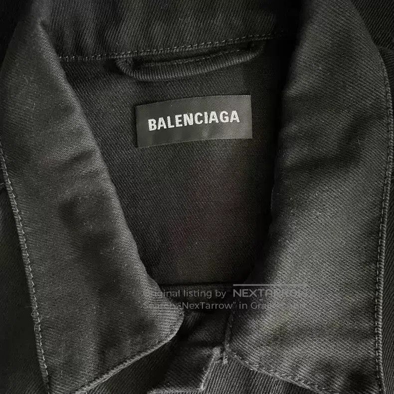 Balenciaga Balenciaga Printed Denim Jacket Size US M / EU 48-50 / 2 - 3 Thumbnail