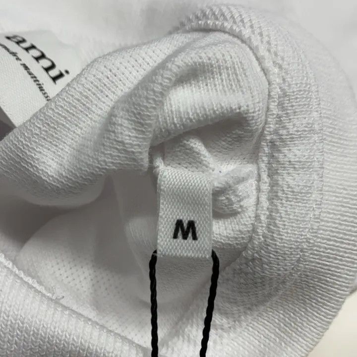 AMI AMIPARIS White Polo with Heart Logo -2507 Size M / US 6-8 / IT 42-44 - 5 Thumbnail