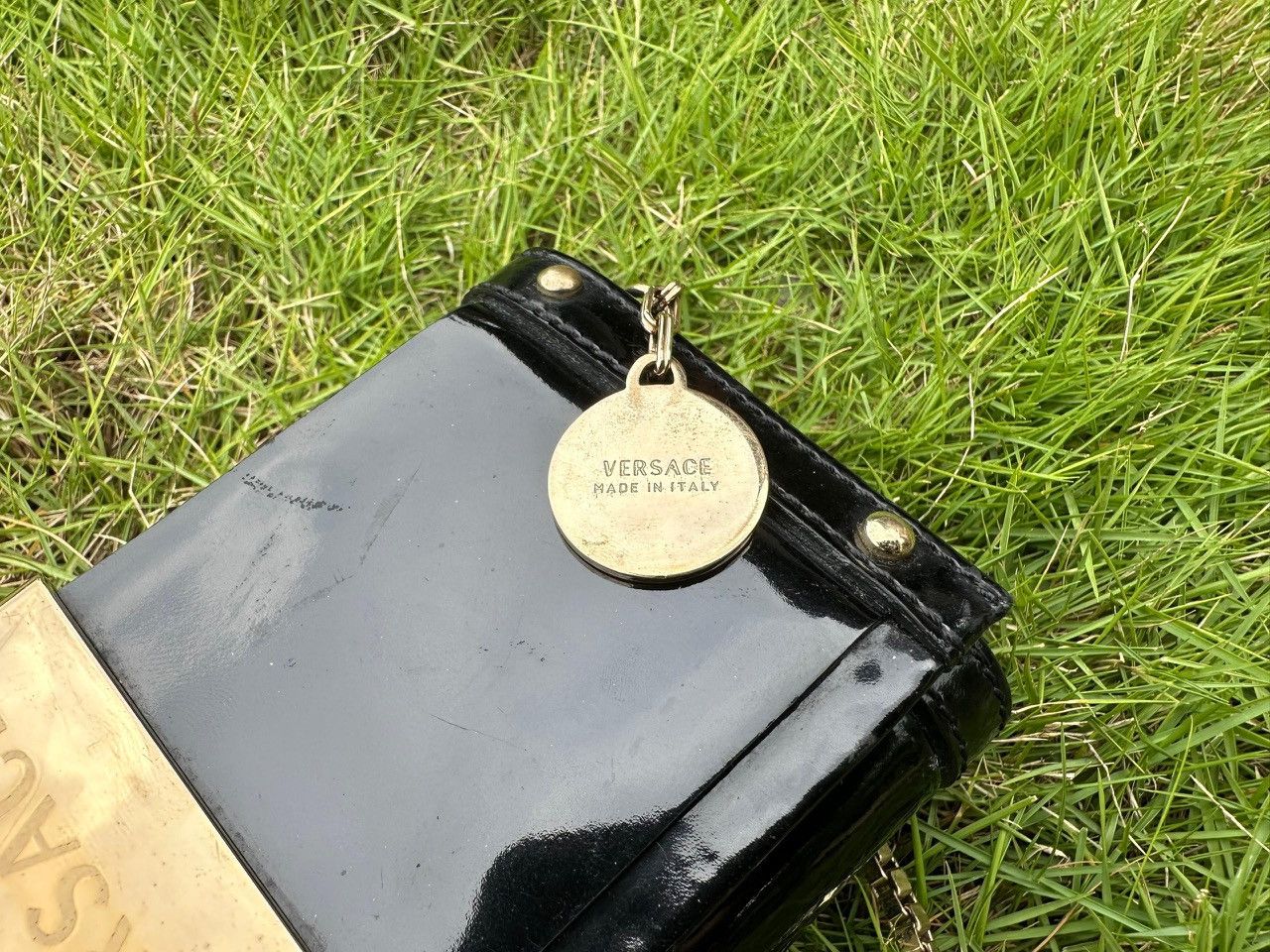 Versace Authentic Versace Medusa Leather Chain Pochette Bag Size ONE SIZE - 5 Thumbnail