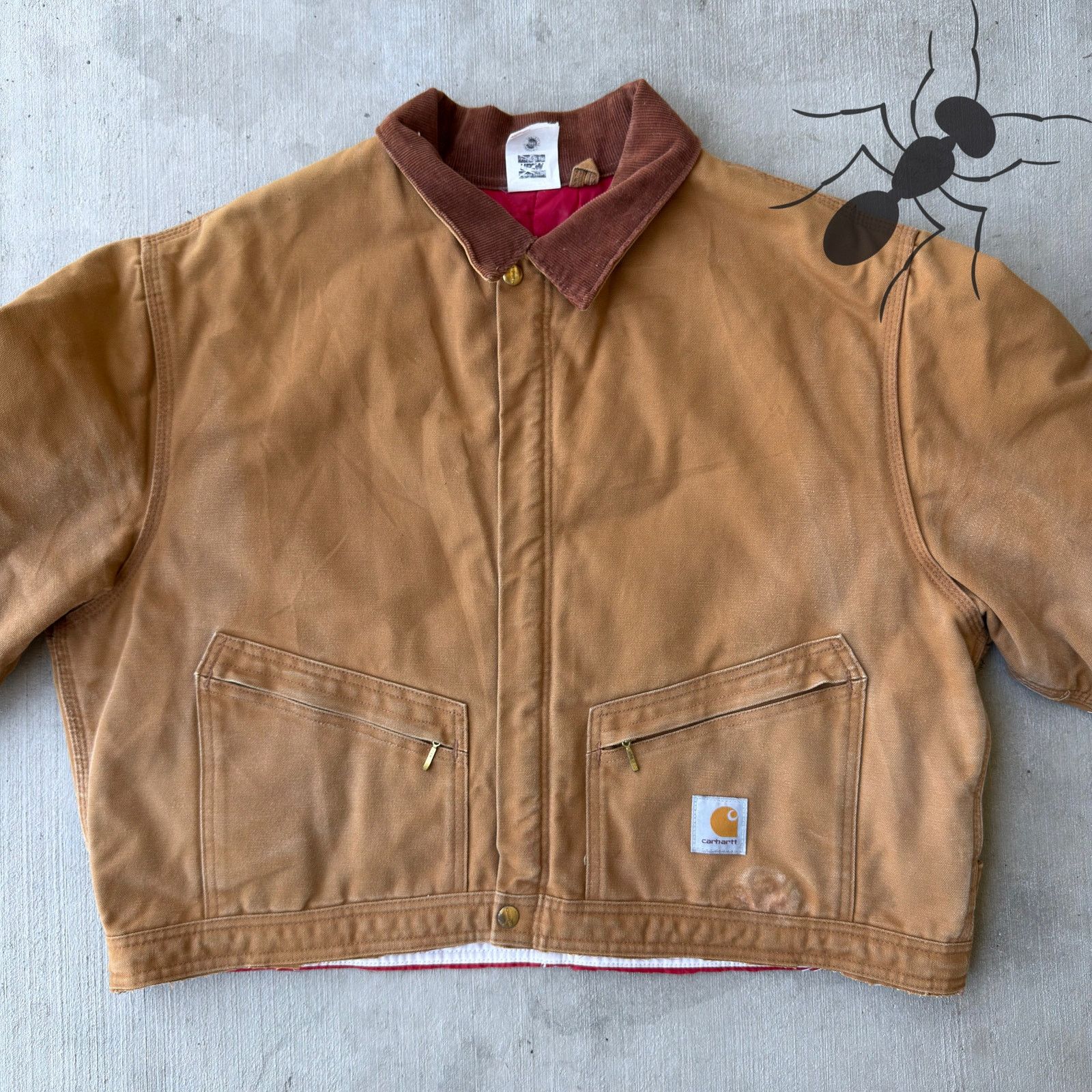 Carhartt × Vintage Carhartt brown cropped Detroit style work wear jacket Size US XL / EU 56 / 4 - 3 Thumbnail