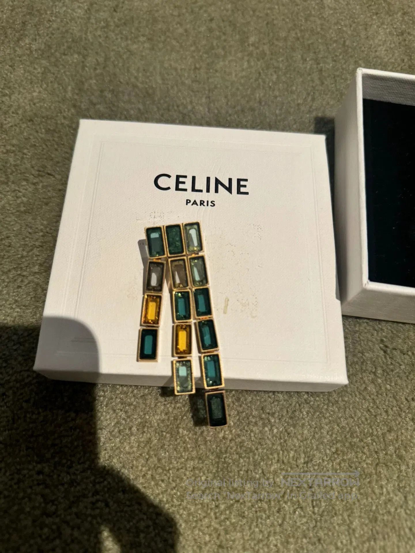 Celine rare celine crystal tassel earrings. Size ONE SIZE - 1 Thumbnail