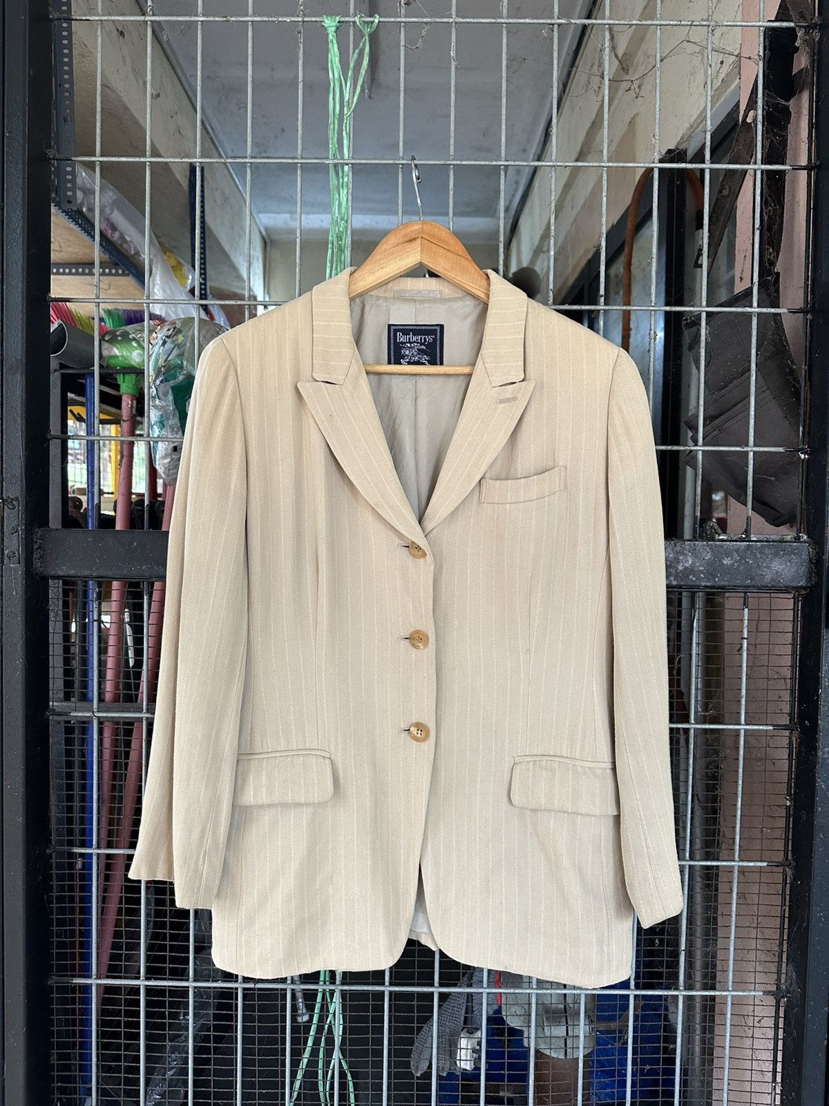 Burberry Burberry Prorsum Cream Blazer Jacket (Woman) Size US M / EU 48-50 / 2 - 3 Thumbnail