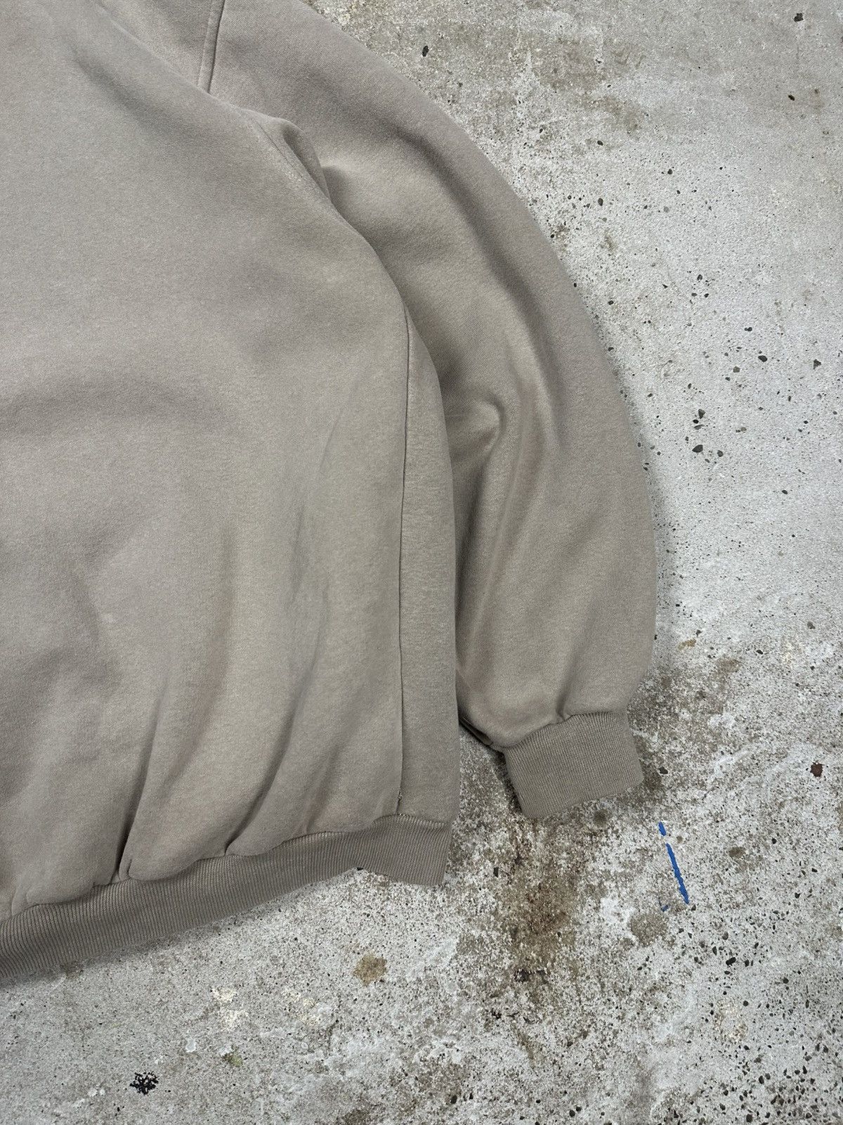 Nike Vintage Y2K Nike Beige Boxy Fit Hoodie Swoosh Print Size US M / EU 48-50 / 2 - 13 Thumbnail