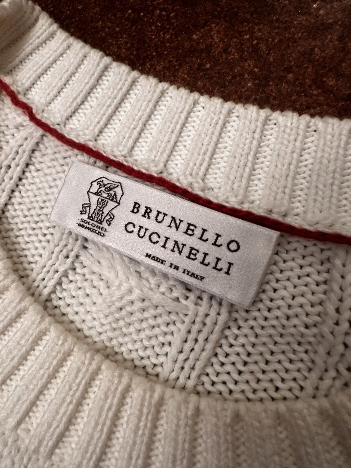 Brunello Cucinelli Brunello Cucinelli Striped Cable Knit Sweater – Size IT 48 Size US M / EU 48-50 / 2 - 3 Thumbnail