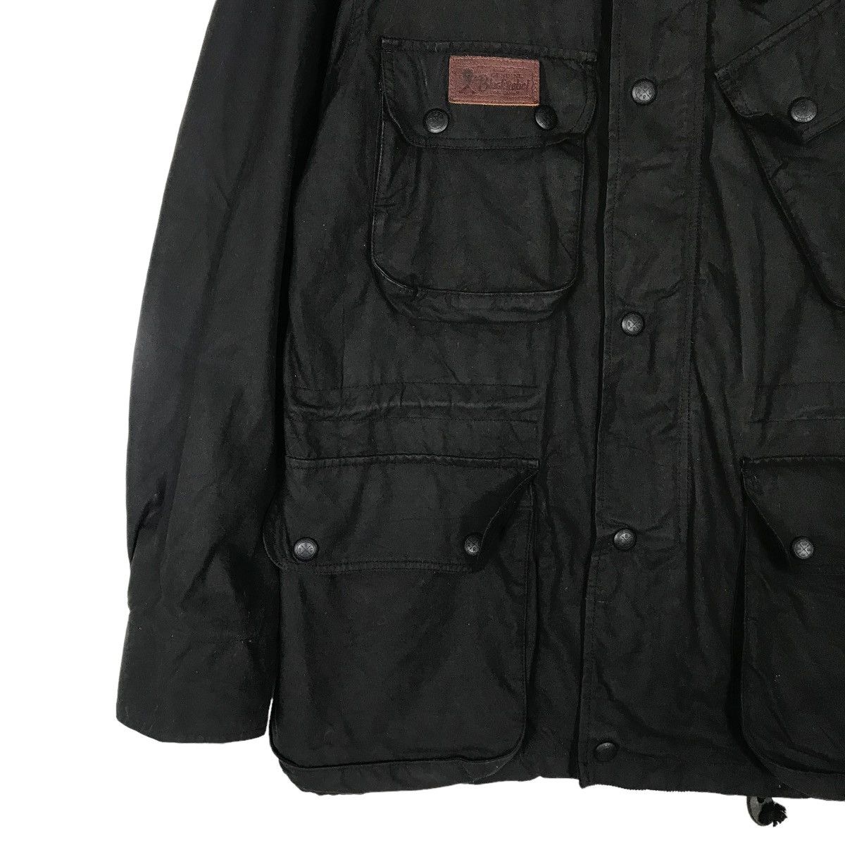 Japanese Brand × RUDE GALLERY 🔥 RUDE GALLERY BLACK REBEL WAXED BRITISH MILLERAIN JACKET Size US M / EU 48-50 / 2 - 2 Thumbnail