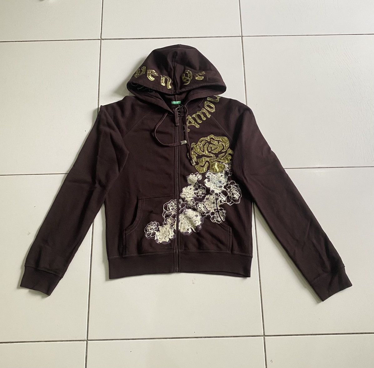 United Colors Of Benetton Revenge Amourous Souvenic Style zip up Hoodie Size US L / EU 52-54 / 3 - 1 Thumbnail